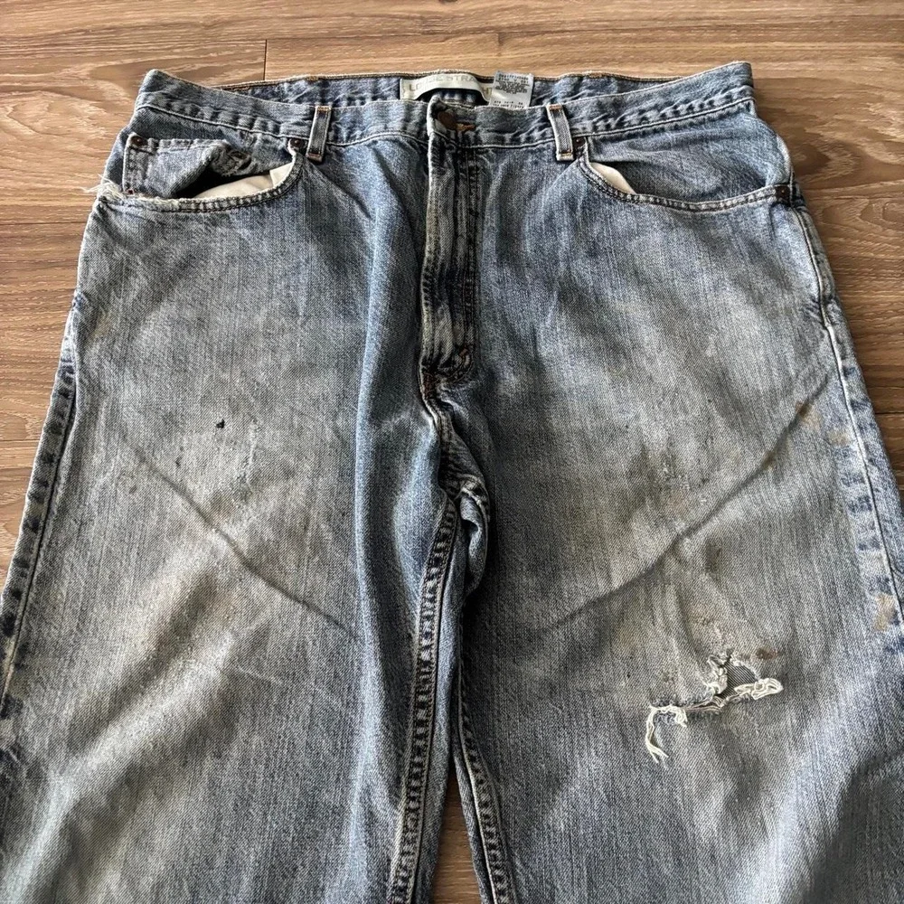 Vintage Y2K/2000s Baggy Levis 569 Faded Distressed Skater Style Denim Jeans!